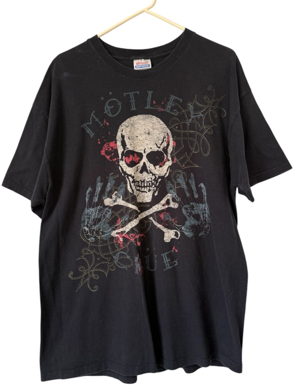 Motley Crue T-Shirt 2006 XL skull and bones